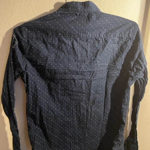 Boys craft and flow long sleeve button up dress shirt, blue, and-Size Small - Picture 4 of 4